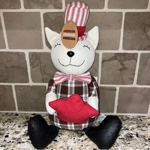 ‼️5 FOR $15‼️ NWT Americana Dog or Cat Weighted Decor